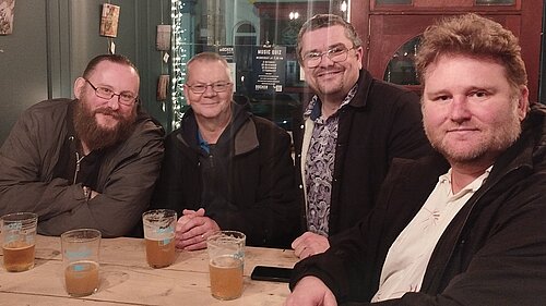 Gary Fuller, Paul Thomas, Tim Prater and Connor McConville: the new Folkestone & Hythe Lib Dem and Independent Group