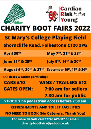 Charity Boot Fair 2022 Poster