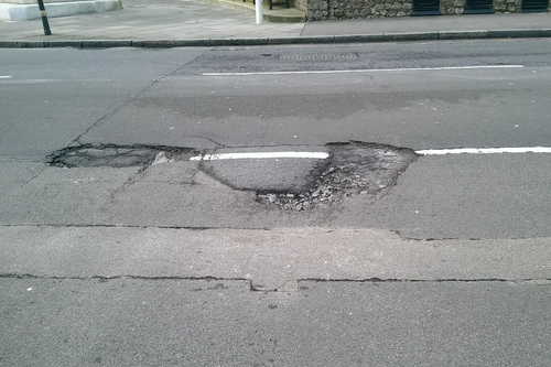 Sandgate High Street potholes