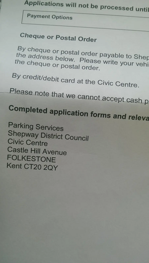 Parking Permit Renewal Letter