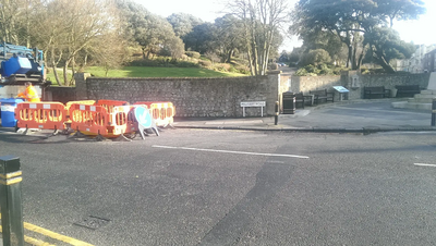 Road works in Military Road, Sandgate