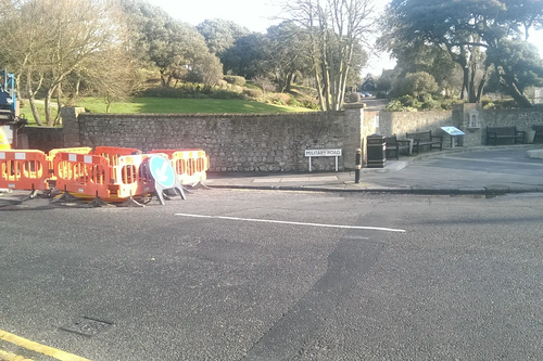 Road works in Military Road, Sandgate